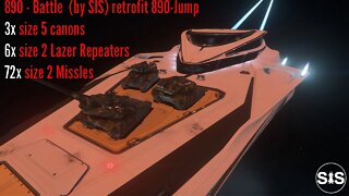 The "890-B" NEW STAR CITIZEN SHIP VARIANT by SIS #starcitizen