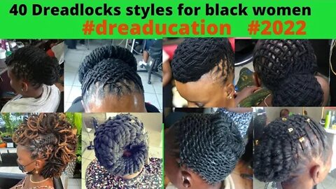 40 Hightop Dreadlocks styles suitable for black women| #dreaducation #afrodreaducation #dreadlocks