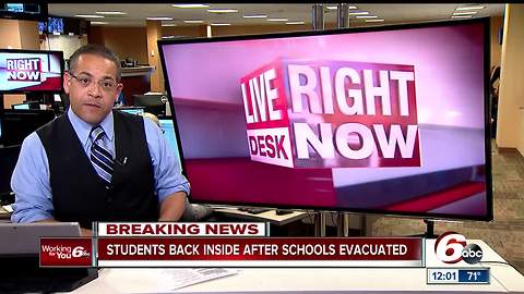 Two Indiana high schools clear after bomb threats