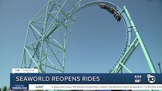 SeaWorld reopens some rides