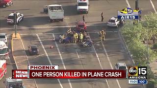 Plane crashes into north Phoenix intersection