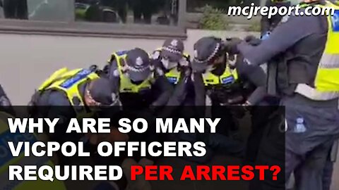 How many Vicpol officers does it take to make one arrest?