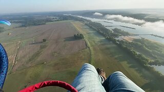 October 8, 2021 - student at Paramotor Arkansas - Raw paramotor flight