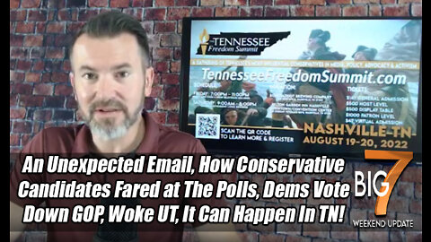 An Unexpected Email, Dems Vote Down GOP, WOKE UT, It Can Happen in TN! -Conservative Candidates