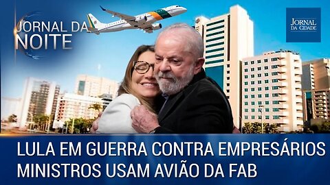 Lula em 'guerra' contra empresários / Ministros usam avião da FAB - Jornal da Noite - 19/01/2023