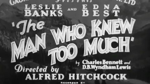 The Man Who Knew Too Much | 1934 Original Movie Version |