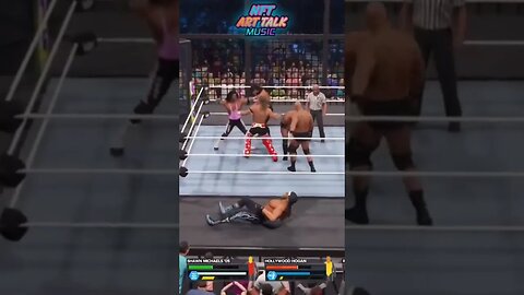 Stone Cold Stunner Austin vs The Rock Hogan Roman Reigns 😤 WWE 2k23 Elimination Chamber