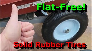 Flat-Free Solid Rubber Tires - No More Flat Tires!