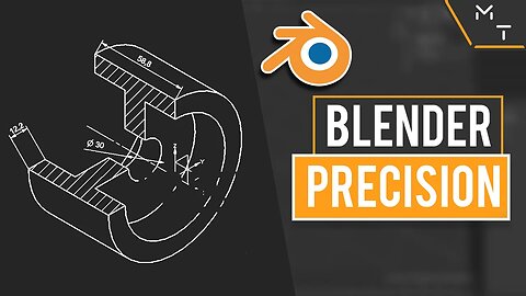 The Basics of Blender 2.82 Precision Modeling with PDT - How To ( Tutorial Part - 1 )