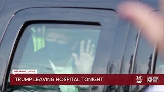 President Trump says he's leaving hospital Monday night