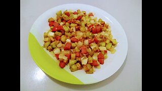 SALADA DE CHUCHU FRITA