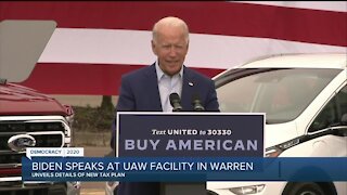 Biden blasts Trump during Warren campaign event for 'downplaying' severity of COVID-19