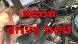EASY FOLLOW replace drive belt Dodge Neon √ Fix it Angel