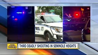 Suspicious death in SE Seminole Heights possibly connected to 2 other shooting deaths