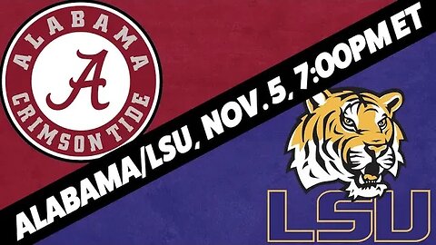 LSU Tigers vs Alabama Crimson Tide Predictions & Picks | College Football Betting Preview | Nov 5