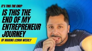 A day in the life of becoming an entrepreneur, So close to losing it all.