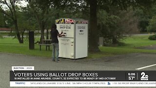 Ballot drop boxes were delivered this week, voters didn't waste time to use them