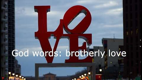 God words: brotherly love (philadelphia)