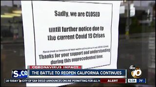Battle to reopen California continues