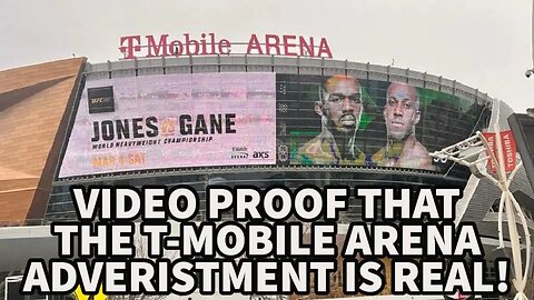 VIDEO PROOF THAT CYRIL GANE VS JON JONES T-MOBILE ARENA ADVERISEMENT IS REAL!!!