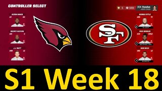 Madden 23 Cardinals Vs 49ers All Pro Team Normal Speed S1 W18