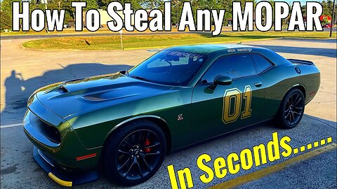 HOW EASY IT IS TO STEAL ANY MOPAR, CHALLENGER, CHARGER, RAM, OR HELLCAT