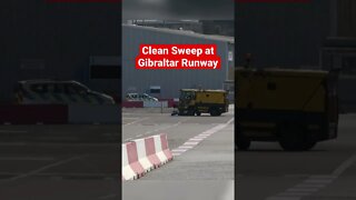 Street Sweeper Gibraltar Airport Runway #shorts