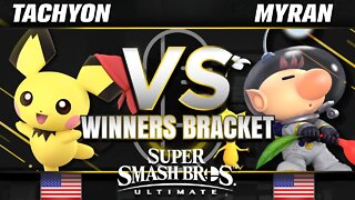 Myran (Olimar) vs. BxA | Tachyon (Pichu) - Top 48 - SC United