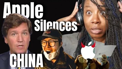 Apple Silences China's Freedom Of Speech - { Reaction } - China Protest - Tucker Carlson