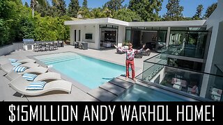 ANDY WARHOL THEMED $15MILLION BEVERLY HILLS MANSION!