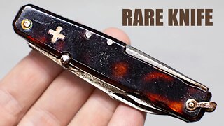 Restoring Rare Old Swiss Army Knife. Pocket Knife Restoration