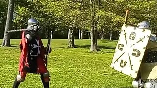 Shield Fighting with Low Leg Blocking - Empire of Medieval Pursuits