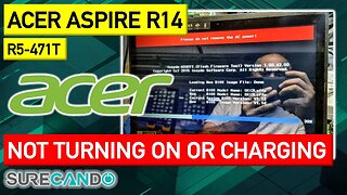 Acer Aspire R14 R5-471T Not turning on or charging. Interesting issue.