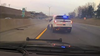 Dashcam video shows suspect leading Sterling Heights police on chase in Macomb County
