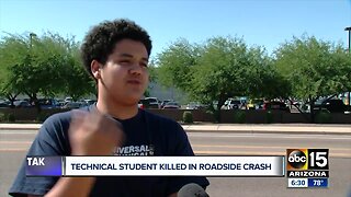 Valley technical student killed in roadside crash