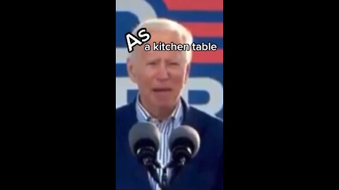 Biden on Being a Kitchen Table 🤣