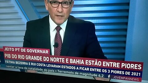 PIBs De RN e Bahia Estão Entre Os Piores Do BR, Estados Governados Pela Organização Criminosa PT