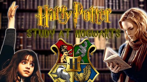 STUDY AT HOGWARTS - Heavy Rain & Thunder Relaxing Sounds | Harry potter | Hogwarts Legacy | ASMR