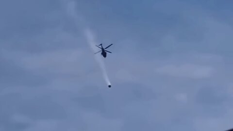 Military Helicopter HOT Pursuit Of Crashing UFO! (04/17/2022)