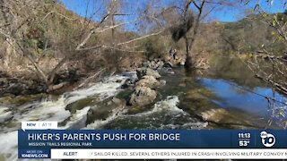 Hiker's parents push for bridge at Mission Trails