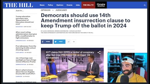 Democrats Propose Keeping Trump Off Ballot In 2024 With NEW INSURRECTION Charges!