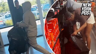 Thieves caught on camera robbing Nike store in East Los Angeles
