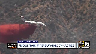 Mountain Fire burning more than 7,000 acres