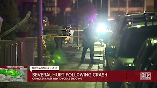 Chandler crash tied to police shooting
