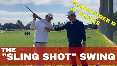 SLING SHOT GOLF SWING 🌀 PLANE POWER with JT Thomas #GOLF