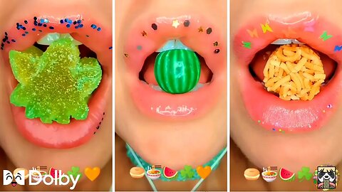 Asmr 5 Minutes For Sleep Emoji Food Challenge Mashup Eating - 2023 - 3