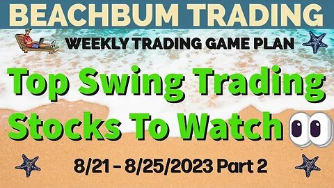 Top Swing Trading Stocks to Watch 👀 | 8/21 – 8/25/23 | ACNT BDRY DIS MJ MP NSA O OARK YINN & More