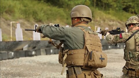 Marines Conduct Close-Quarters Battle Techniques - Exercise Tartan Eagle