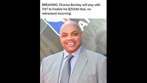 Charles Barkley stays at TNT to finish out his 10 year deal #nbanews