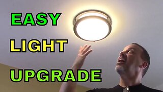 DIY Install LED ceiling light - how to upgrade an fluorescent or incandescent ceiling fixture